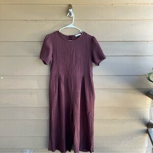 Bucketlist Jumpsuit Brown Size Small Cotton Summer Vacation